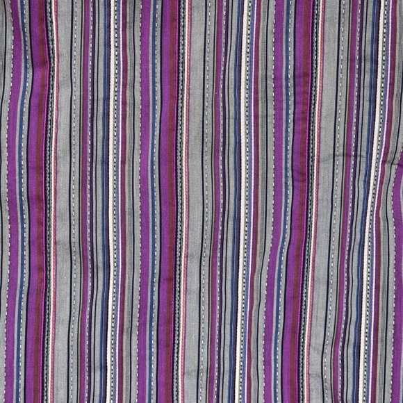Georg Roth LA Medium Slim Fit Purple Multi Striped Cotton Polyester Long Sleeve - Picture 11 of 11